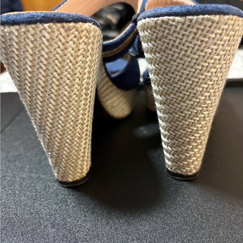 Madden Girl Black and Tan Wedge Espadrilles - Picture 5 of 6